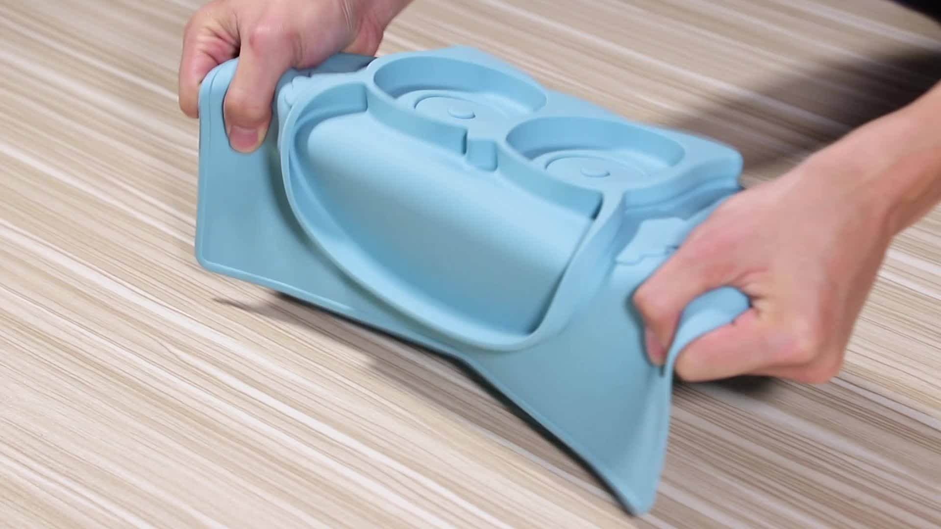 Food Grade Nonslip Kids Food Placemats Silicone Placemats For Babies