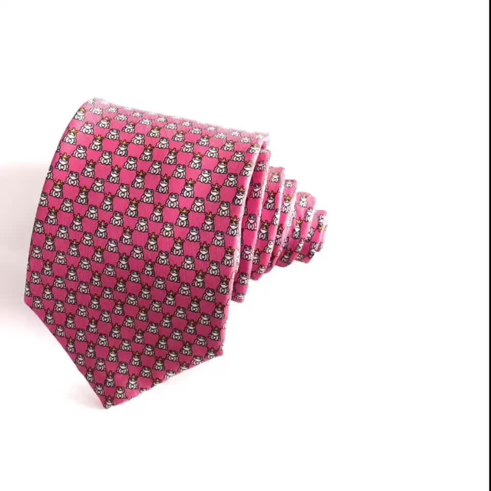 Silk Print Animal Tie For Men - Buy Print Tie,Silk Tie,Necktie Product ...