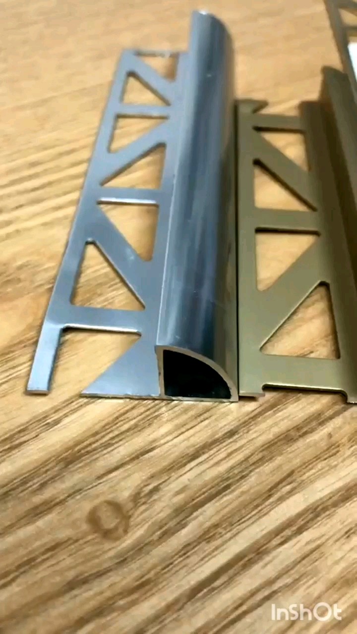 Connected Spacer Aluminium Round Quadrant Edge Closed Metal Tile Trim