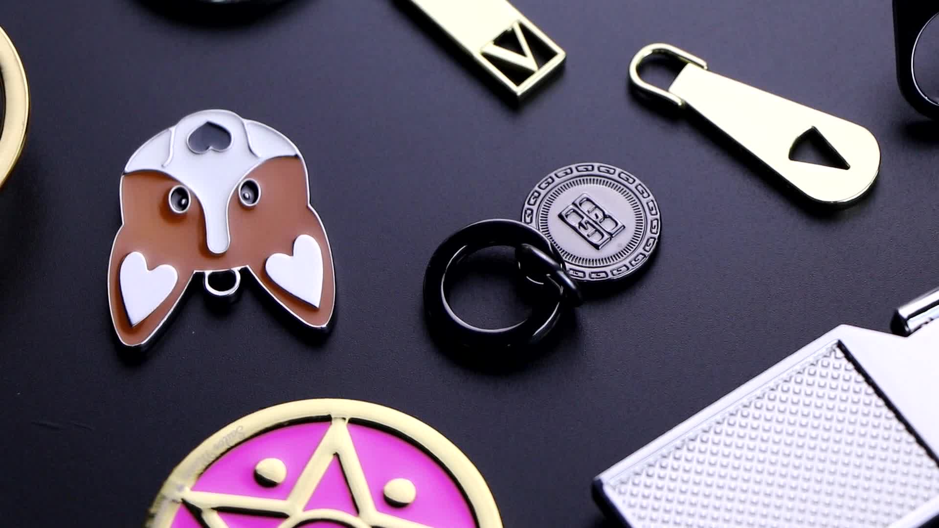 Fashion Custom Letter Metal Tags Plate Logo Hardware Accessories Metal