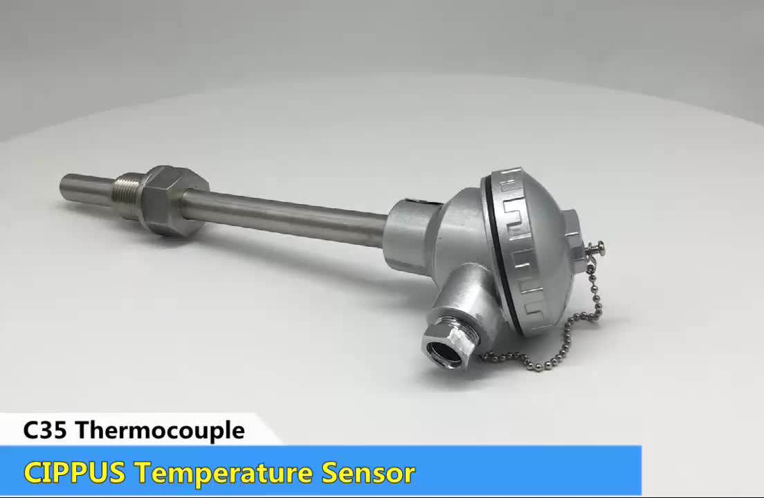 Immersion Mineral Insulated Thermowell K Type Thermocouple With M4