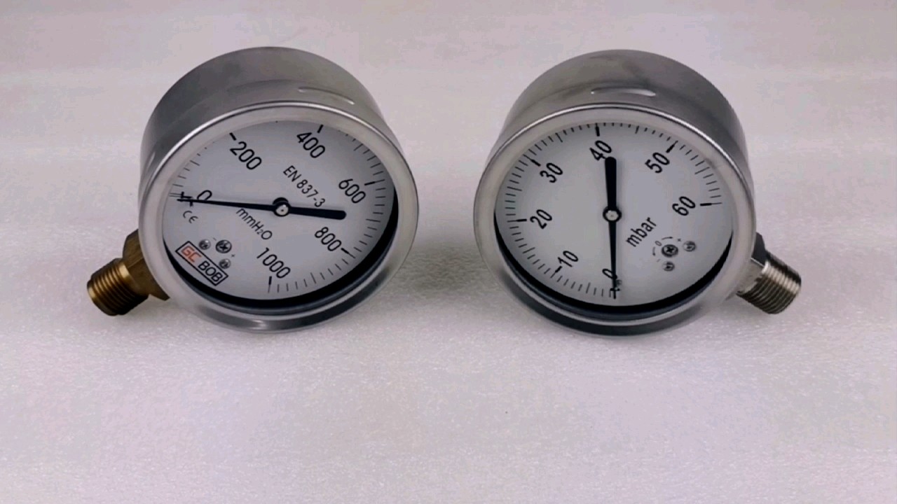 High Quality 2.5 Inch Capsule Low Pressure Gauge 010 Psi For Gas With