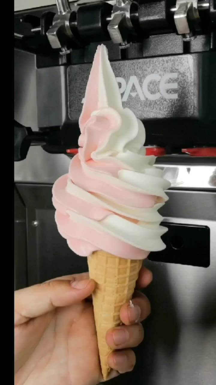 Space Automatic Selfservice Ice Cream Machine 6225a With Best Factory