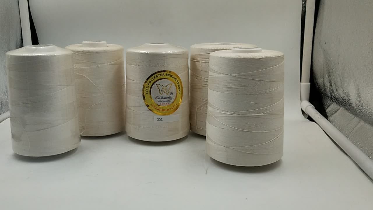 100 Cotton sewing thread with signeing and mercerizing 20S/2 4000M