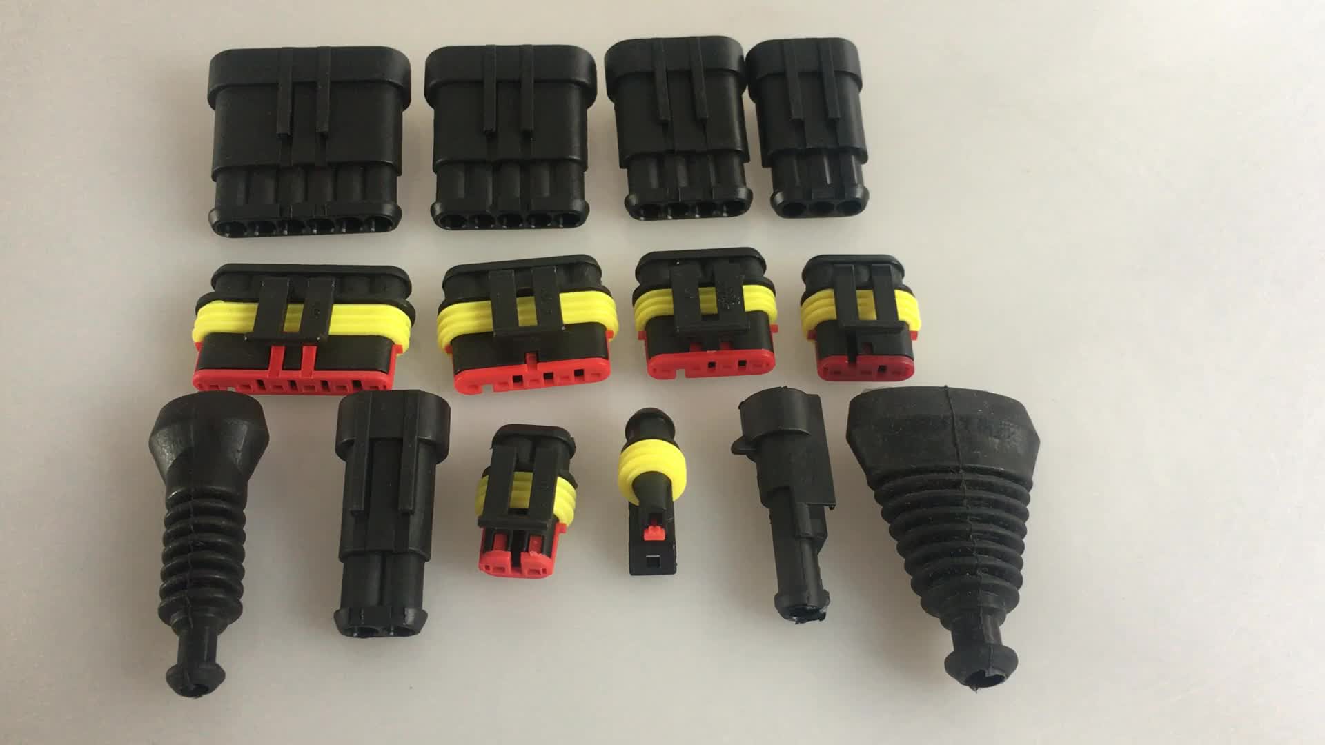 2821051 Tyco/amp 3 Pin Male Waterproof Electrical Connector Mating