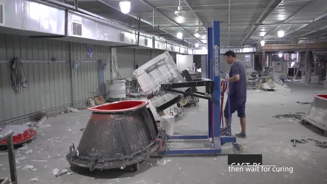 Sm8617 European Rectangular Shaped Wave Design Solid Surface Stone