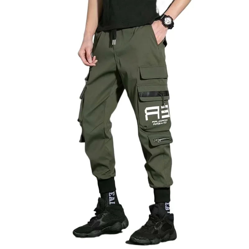 Мужские летние универсальные износостойкие брюки, oversize, против ожогов