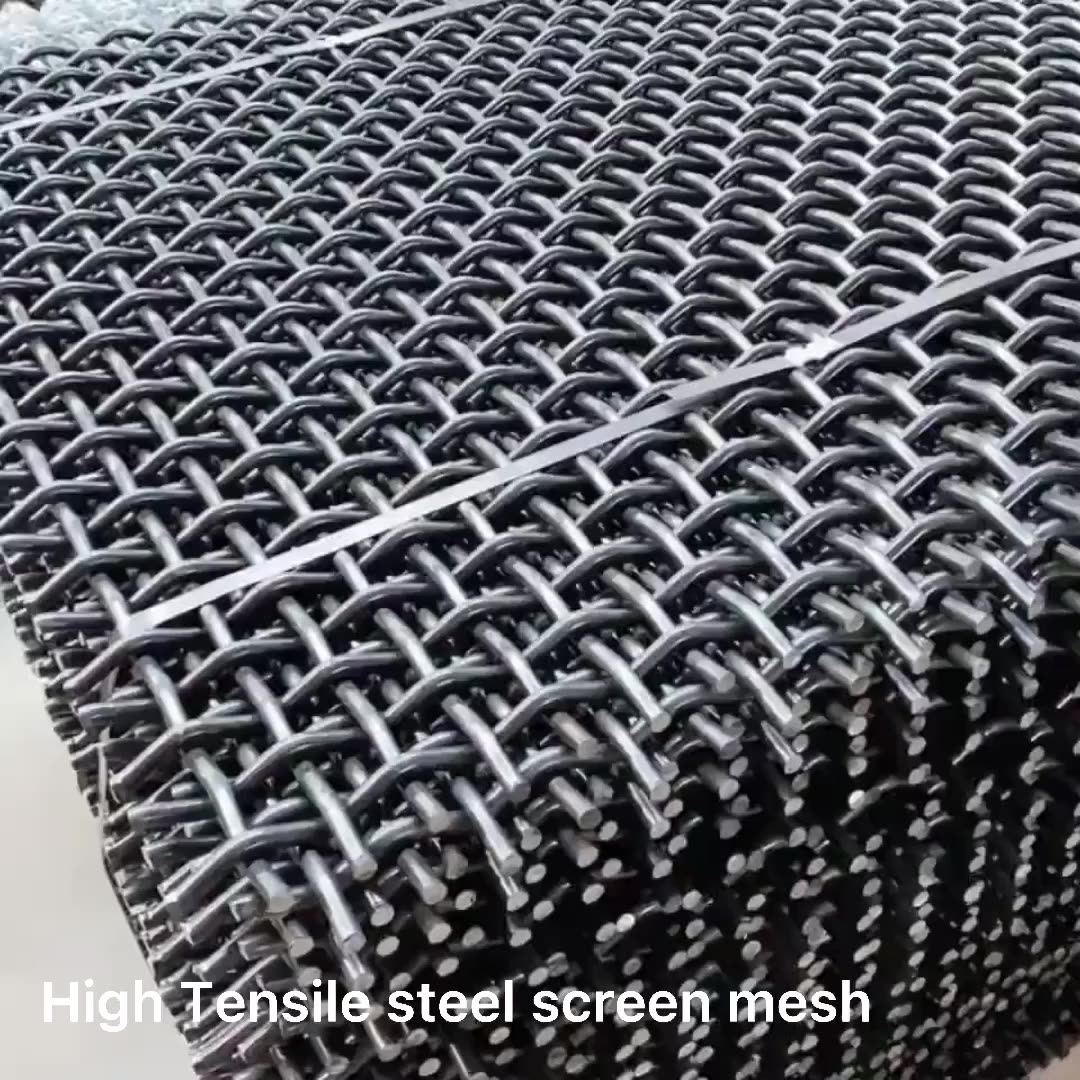 High Tensile 65mn 45 Manganese Steel Iron Wire Woven Quarry Rock