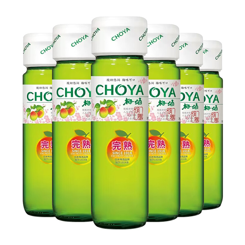 CHOYA俏雅梅酒820mlx6瓶套装：日式蝶矢夏日调酒神器，清凉一夏就靠它！-梅酒-淘宝好物网