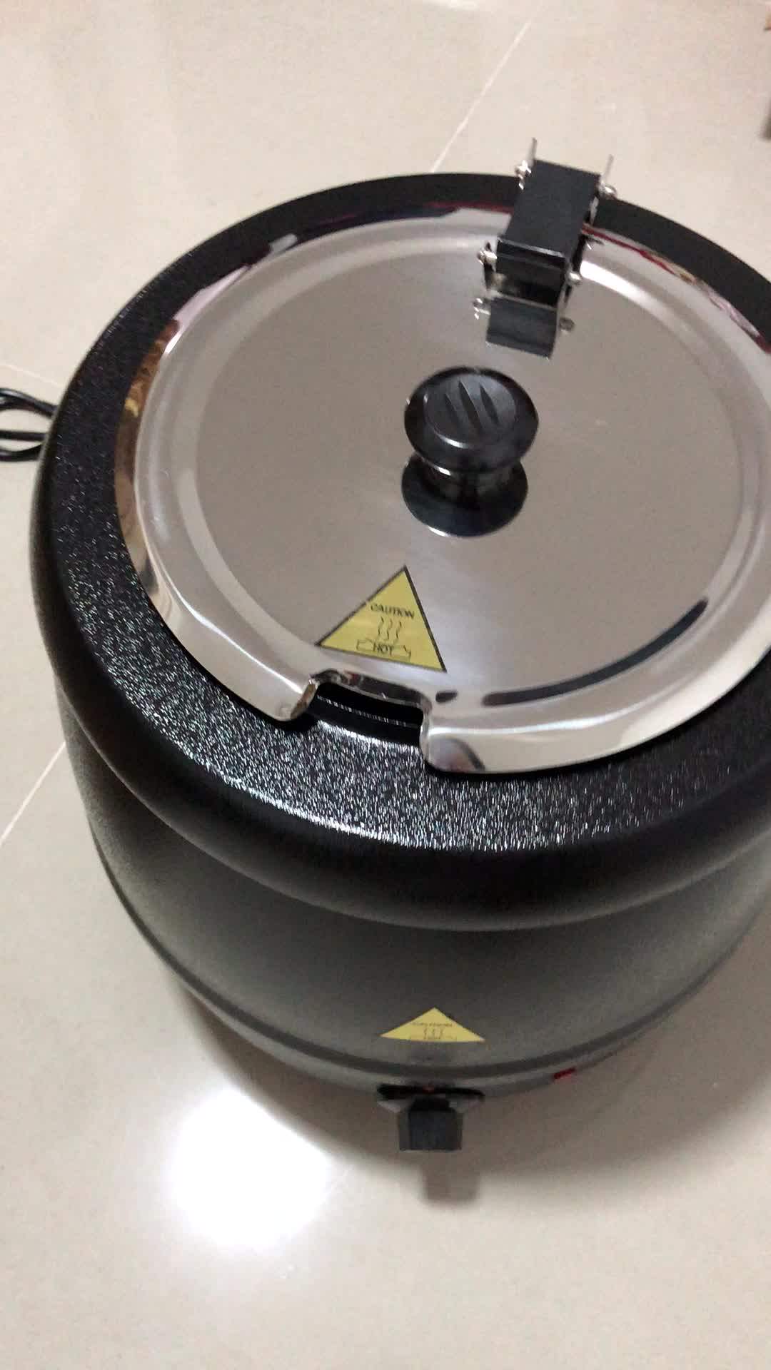 China Restaurant Equipment Kitchen Commercial 10l,13l Copper Brass 220v Soup Kettle Electric