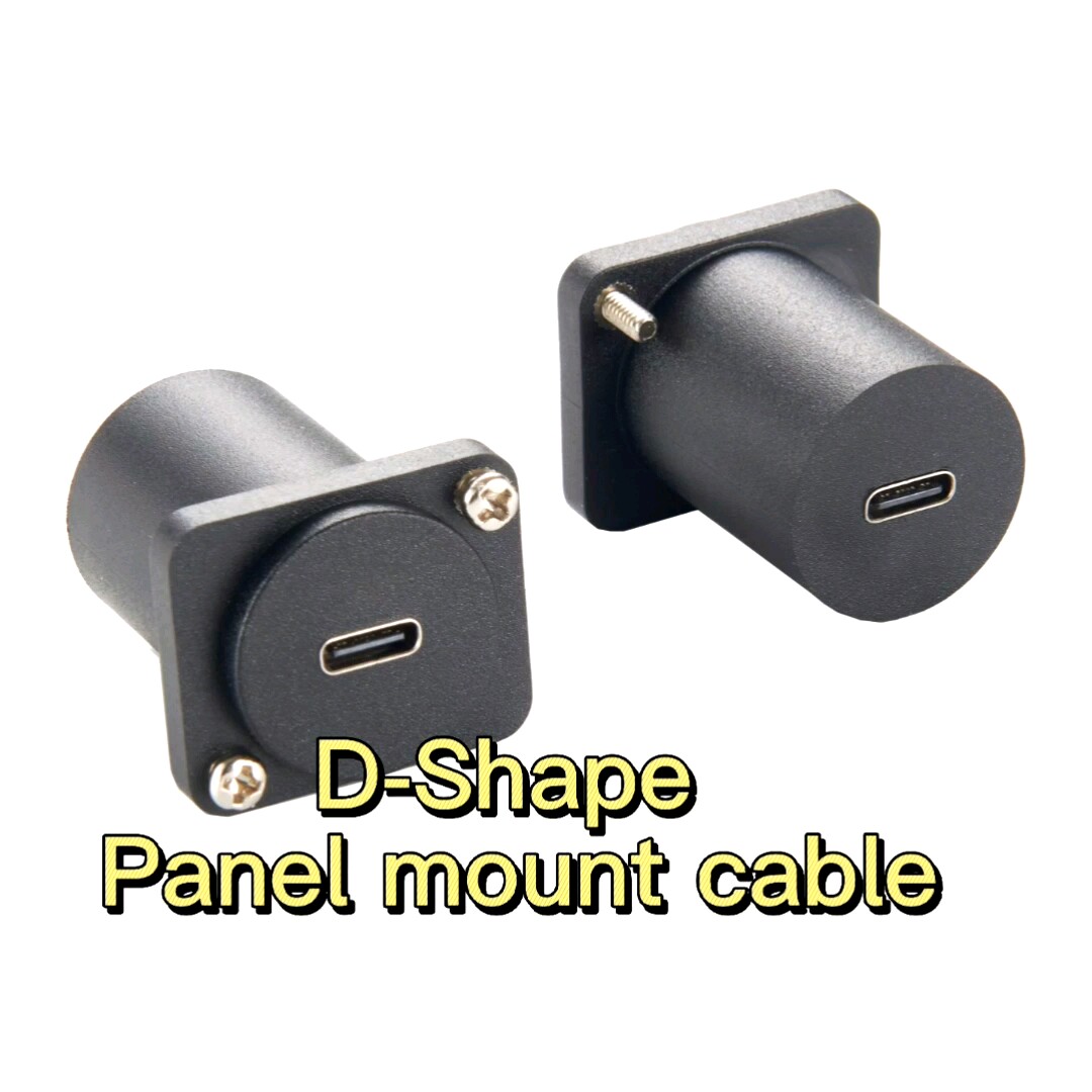 Dual Usb Port D Shape Panel Mount Smart Car Charger Socket Buy Dual