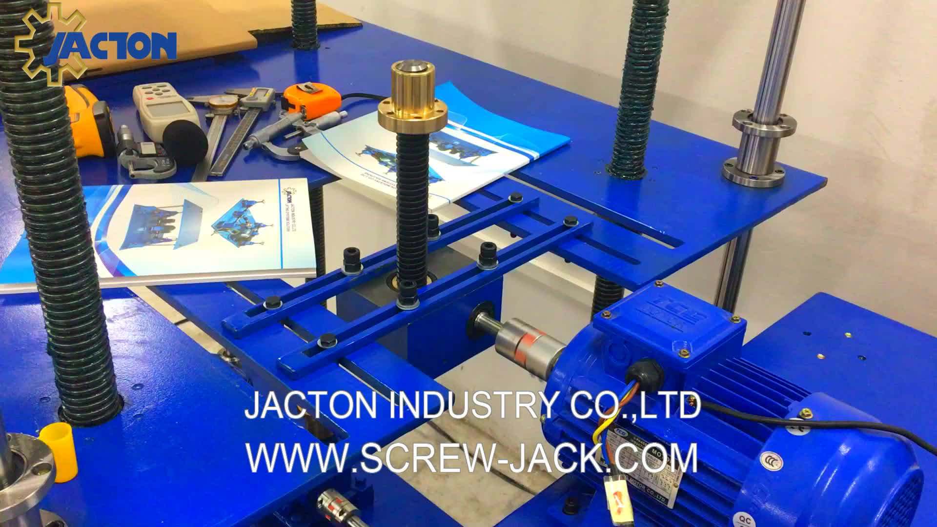 High Positioning Accuracy 50kn 5 Ton Electric Ball Screw Jack For Crank
