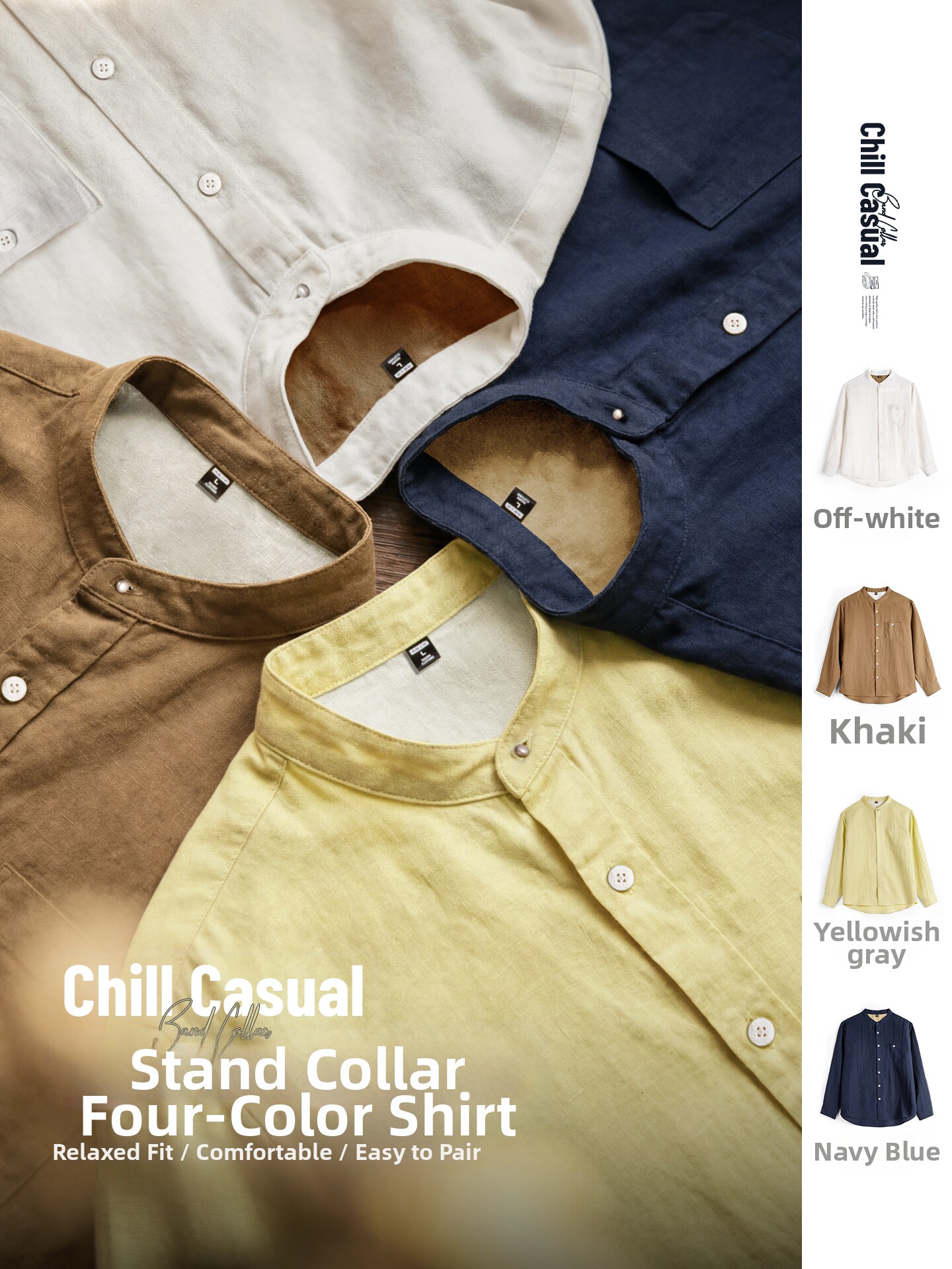 Madden Workwear Old Money Style Godfather Shirt Linen Lyocell Long-Sleeve Tencel American-Style Shirt Jacket Men's Autumn