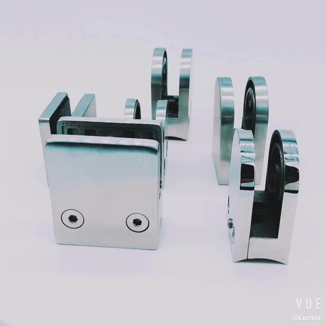 Balcony Railing Round Pipe Fitting 316 Stainless Steel D Glass Clamp