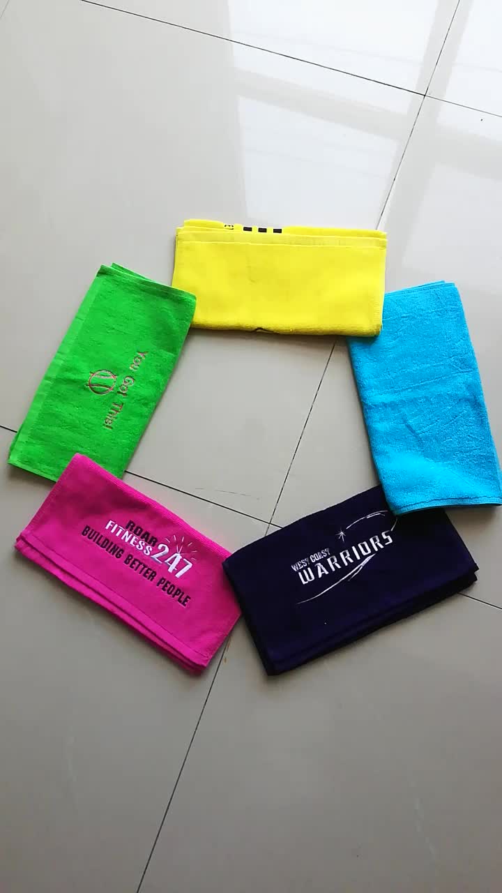 Cotton Custom Embroidery Logo Gym Towels/sport Towels Buy 100 Cotton