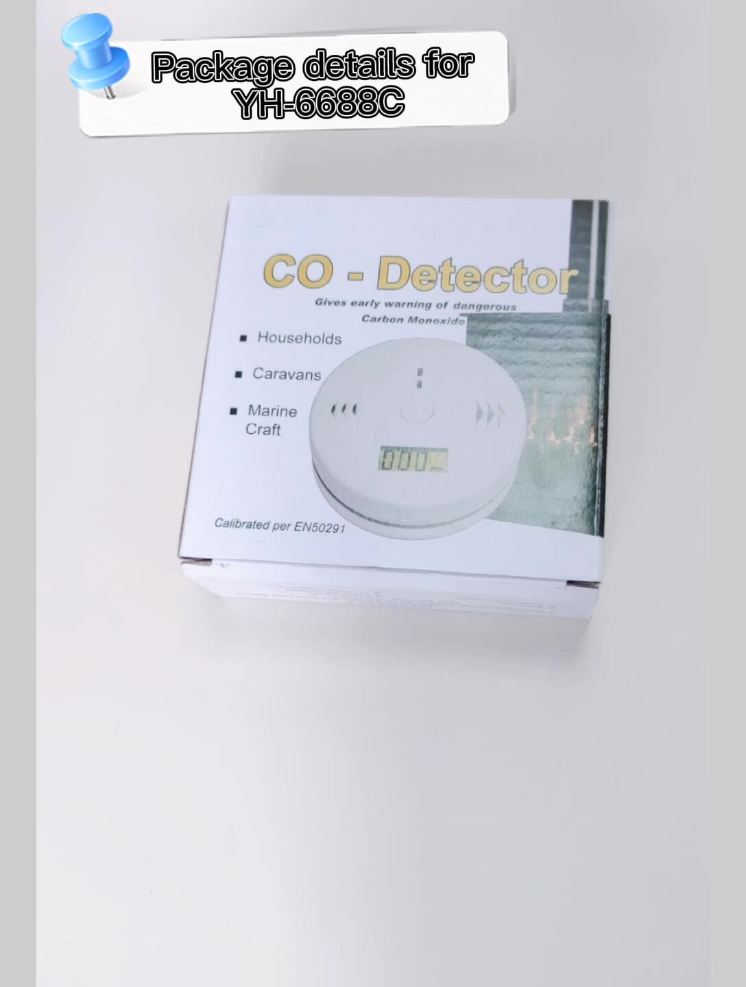 Digital Screen Independent Carbon Monoxide Sensor Co Gas Leak Detector