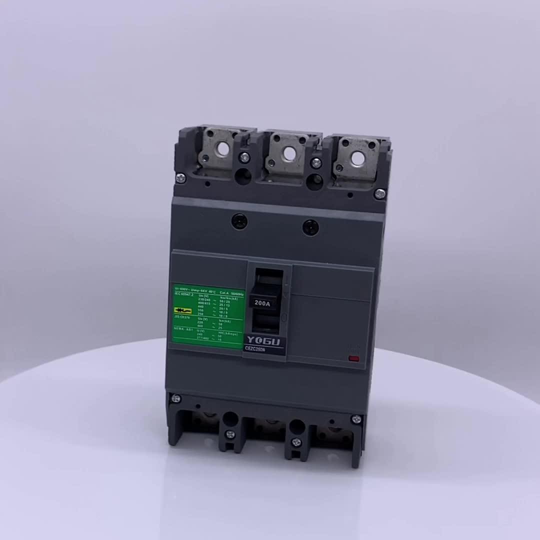 Motorized Mccb Of Ezc 4p 100a Circuit Breaker With Electrical Switches