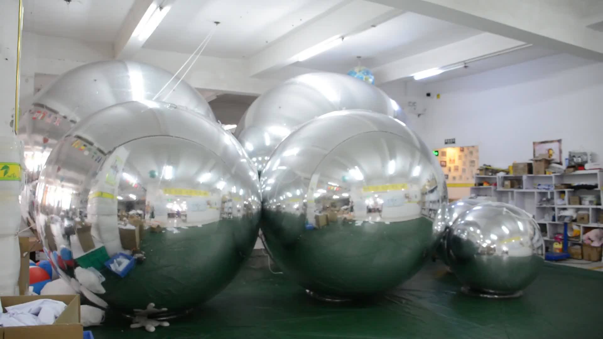 Giant Inflatable Silver Mirror Ball/gold Large Mirror Balls/pvc