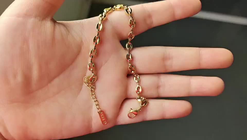 Fashion Jewelry 18k Gold Plated 5mm 
