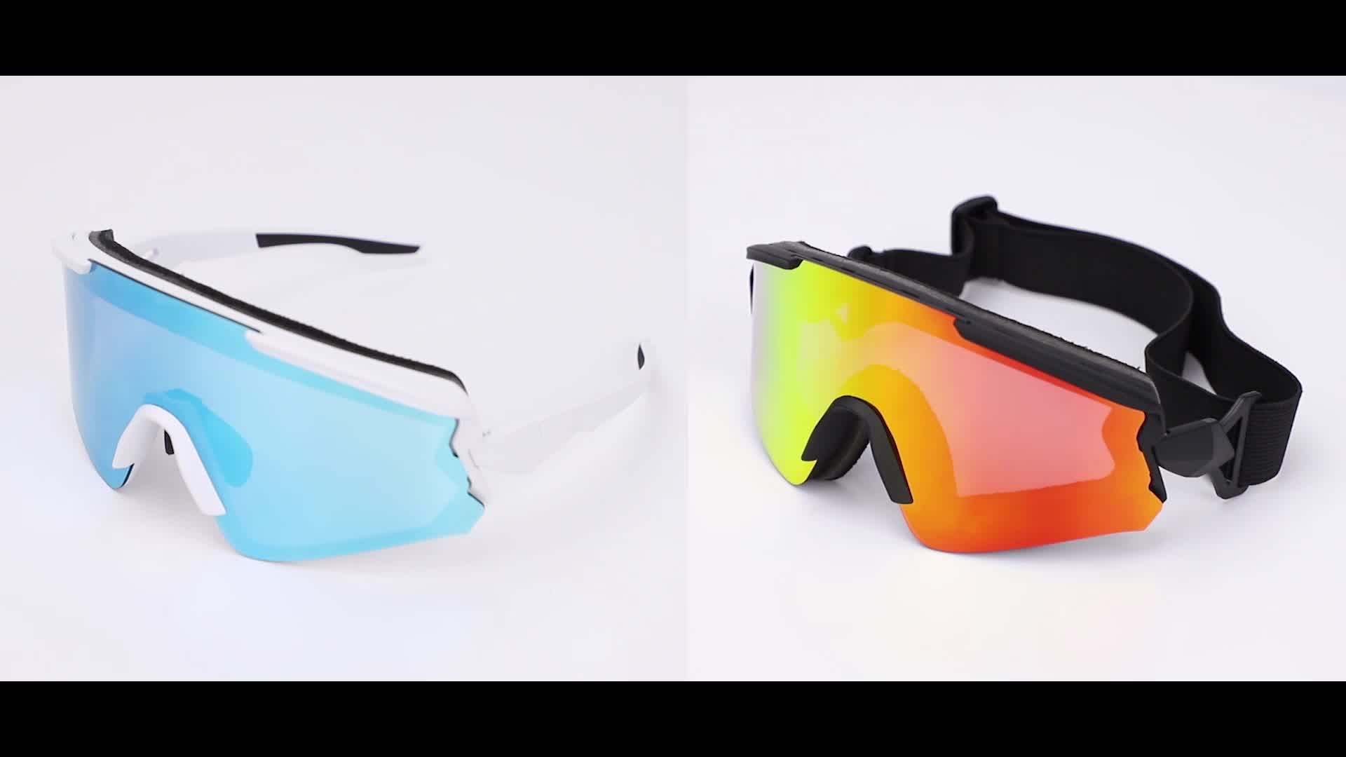 Hb500 Polarized Sports Sunglasses Eyewear With Strap Interchangeable