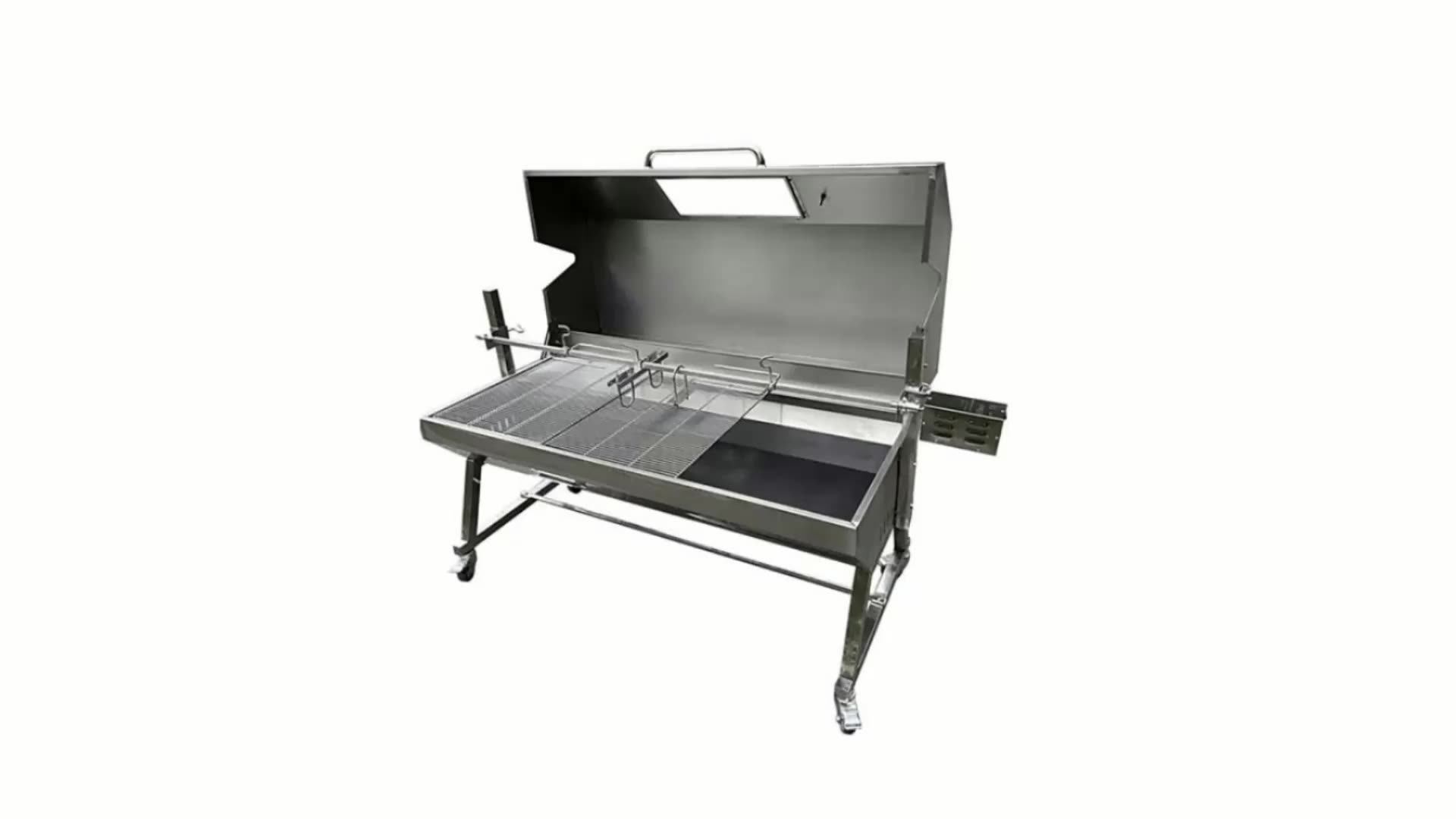 Heavy Duty Portable Rotisserie Bbq Lamb Goat Rotating Grill For Sale