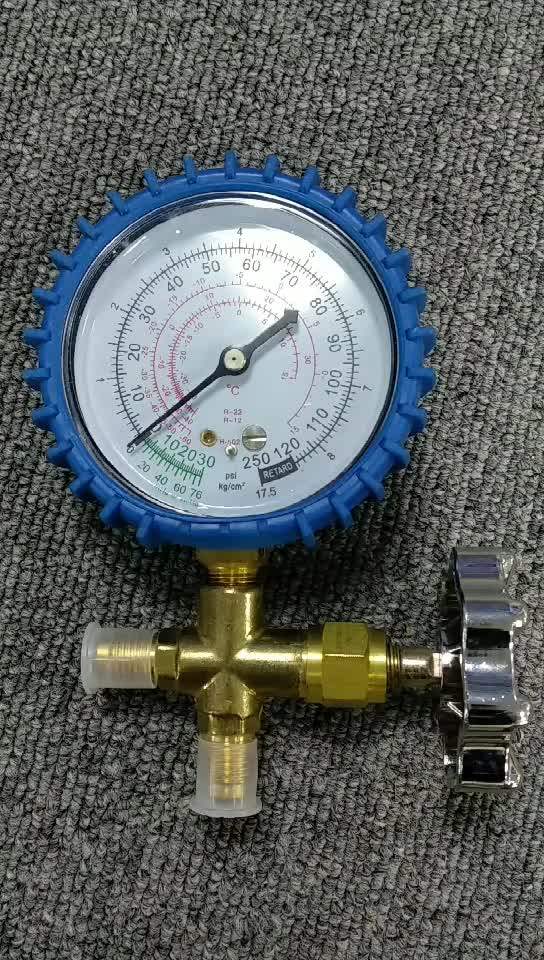Refrigerant Gauge Freon Pressure Gauge Ac Single Manifold Gauge High