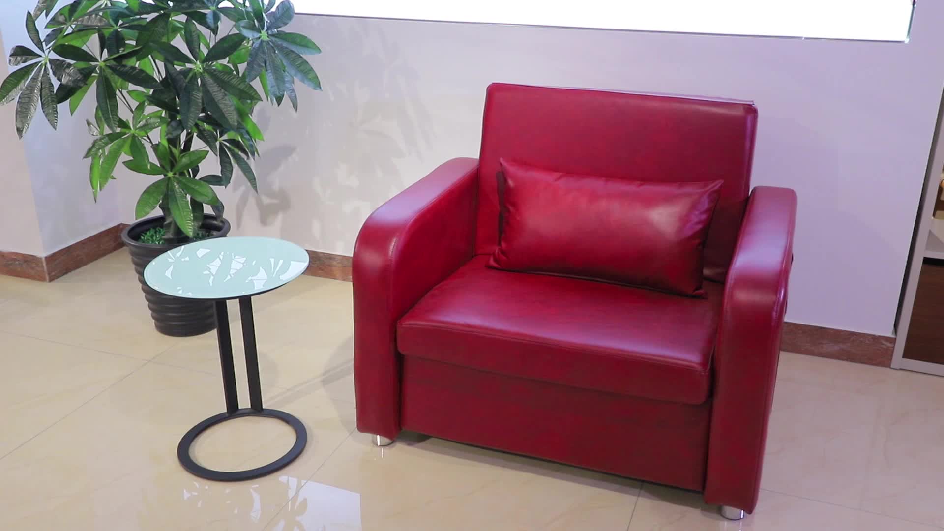 Dg Cheap Pull Out Leather Single Seat Hotel And Hospital Sofa Couch Bed