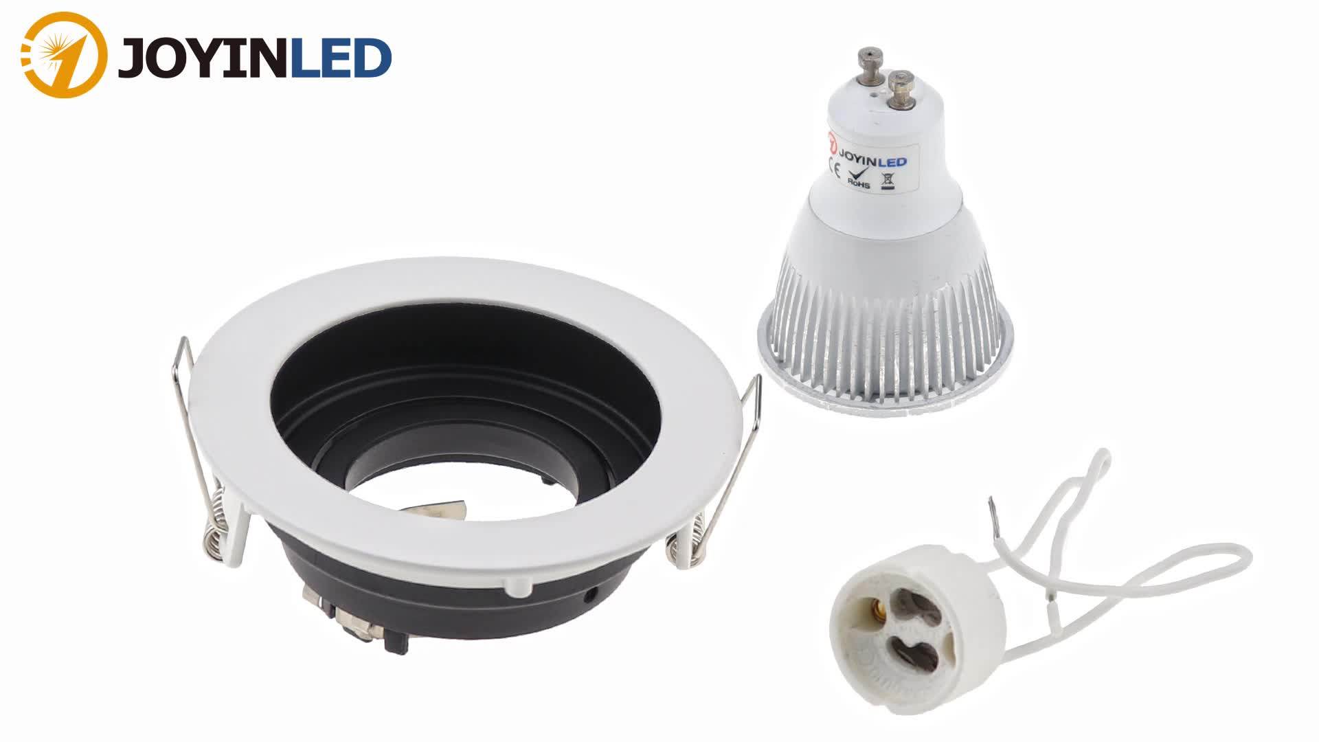 New Style Round Led Spot Light Holder Gu10 Mr16 Led Spotlight Frame For