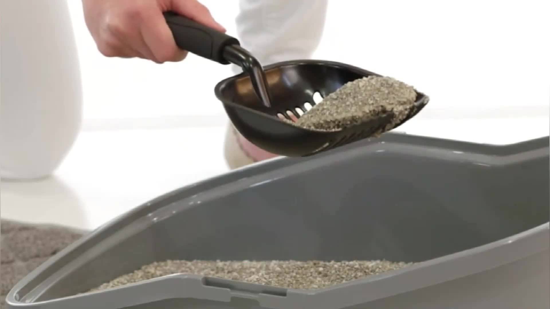 Durable Stainless Metal Cat Shovel Nonstick Cat Litter Scoop Screen