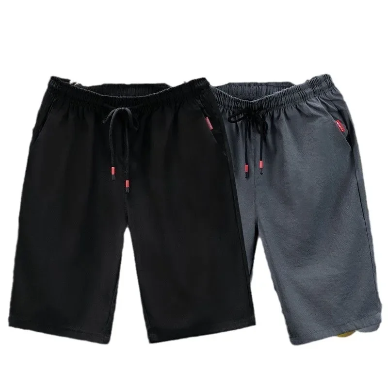 Shorts men's summer wear thin quick-drying breathable ice silk pants loose sports casual five-point beach pants