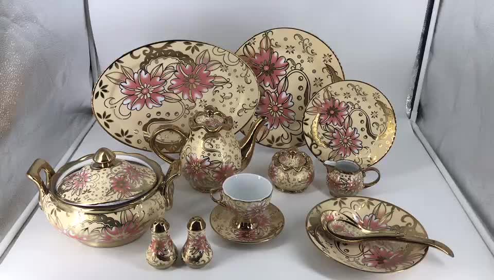 78pcs Porcelain Bone China Dinner Set Royal Pakistan Ceramic Sets Buy