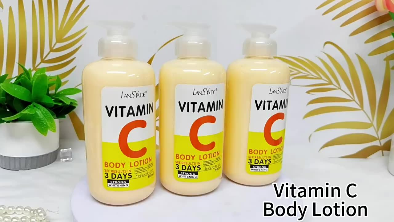 Quick Brightening Vitamin C Body Lotion Aha Hydrating Nourishing Anti