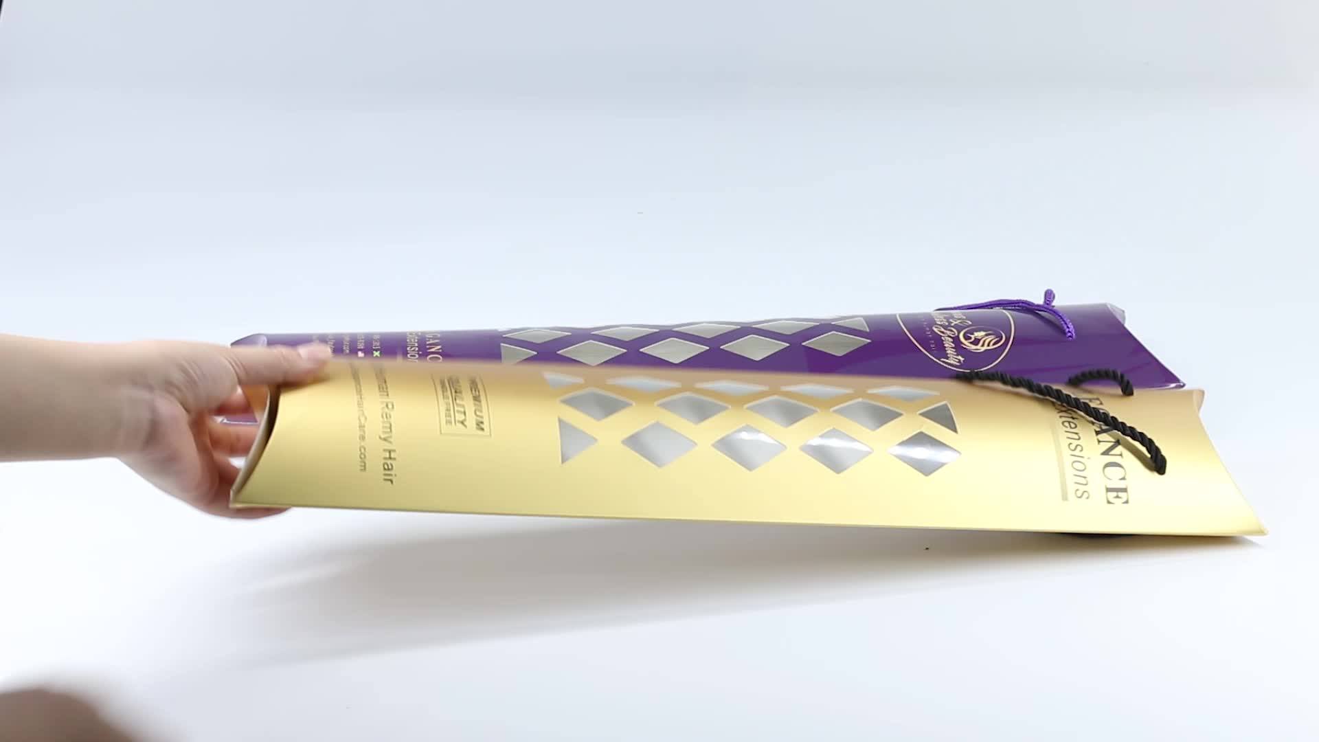 Custom Foldable Blister Packaging Clear Color Plastic Pillow Box With