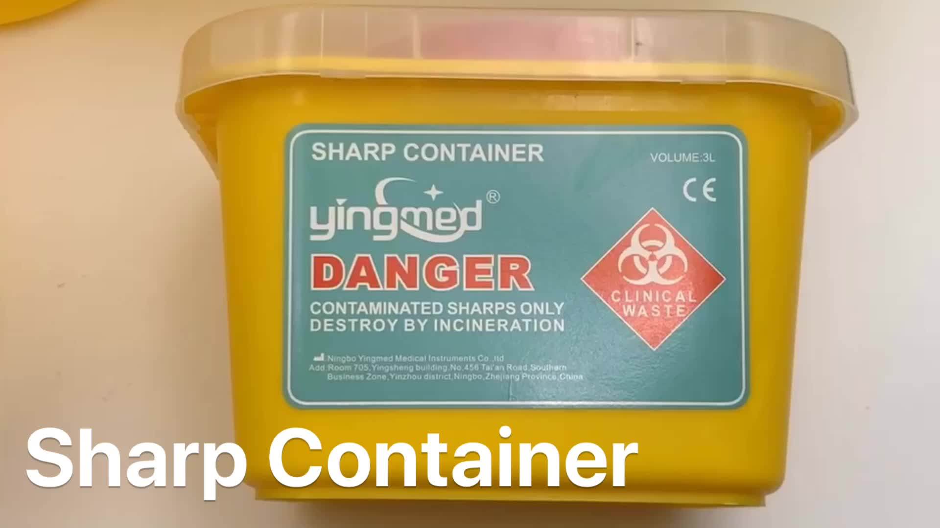 High Quality Disposable Plastic Sharp Container For Medical Use Buy