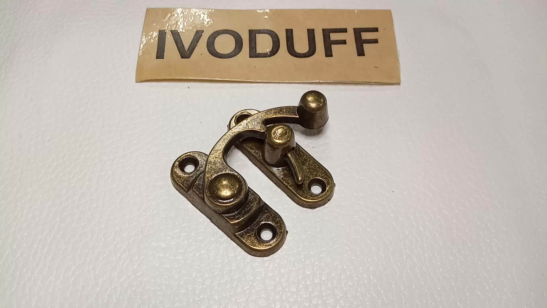 Lock Ivoduff Manufacture Antique Swing Lock Wood Box Horn Lock For