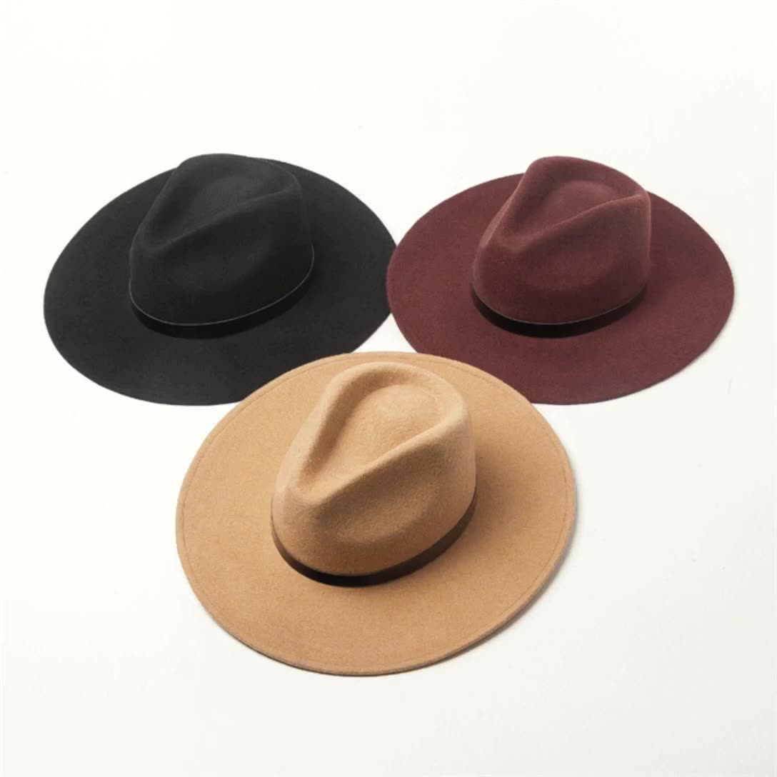 X1253 New Wool Jazz Hats Leisure Wool 