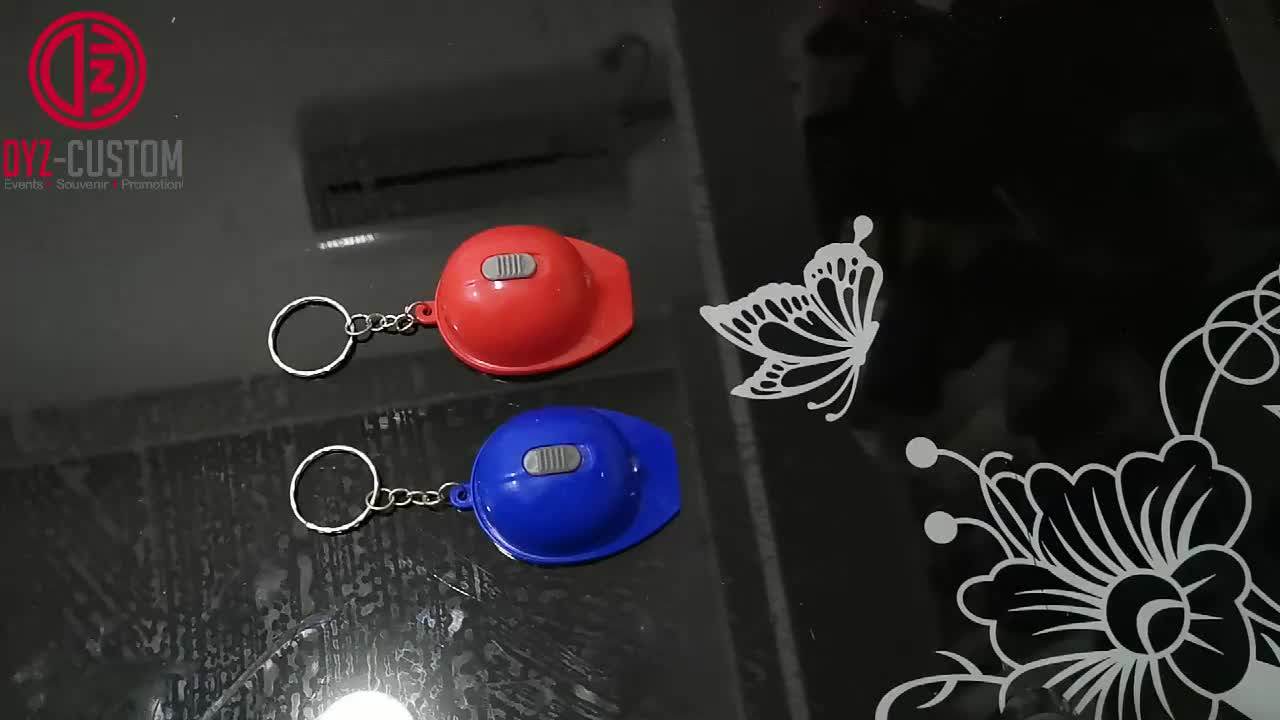 Hard Hat Shaped Led Keychain Bottle Opener Safety Helmet Keyring Buy