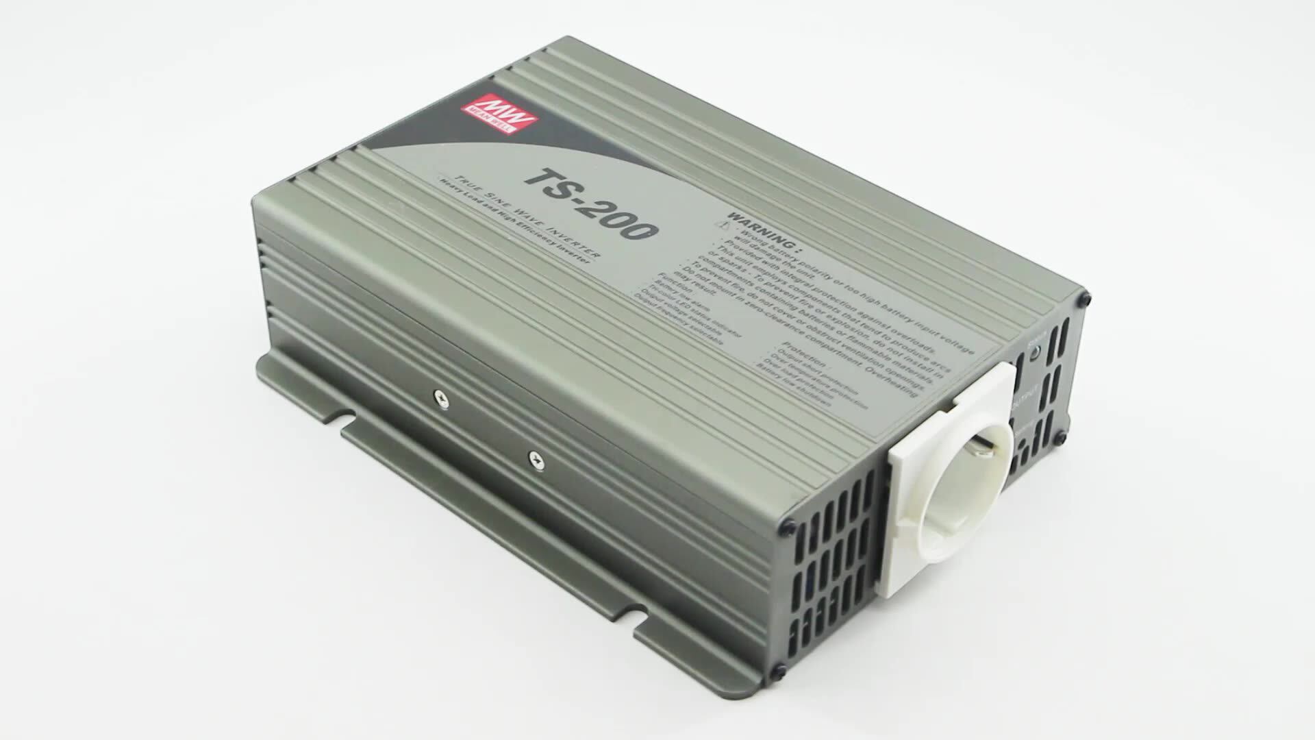 True Sine Wave Dc-ac Power Inverter Ts-200 Series Mean Well Ts-200-248b ...