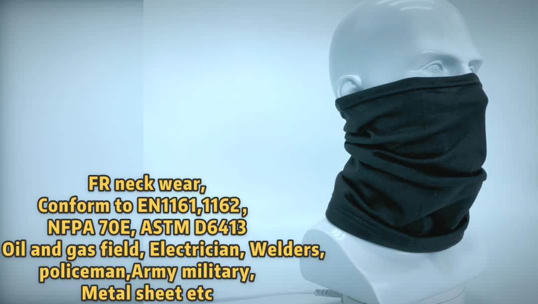 Nfpa 70e Flame Resistant Neck Gaiter Fire Proof Neck Tube Liner Fr