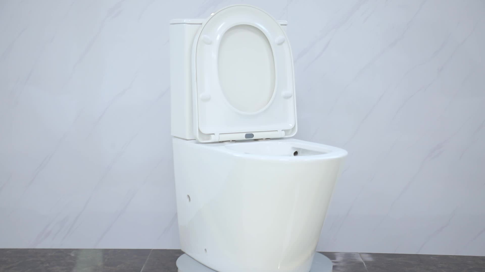 European Hotel Style Sanitary Ware Toilet Comfort Height Floor Mounted