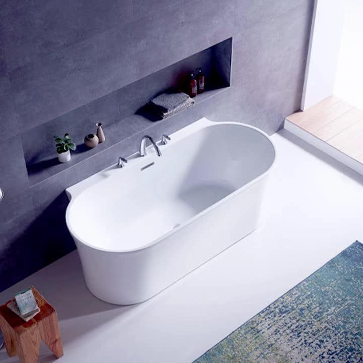 Seamless Oval Freestanding Imported Acrylic Special Onepiece Bathtub