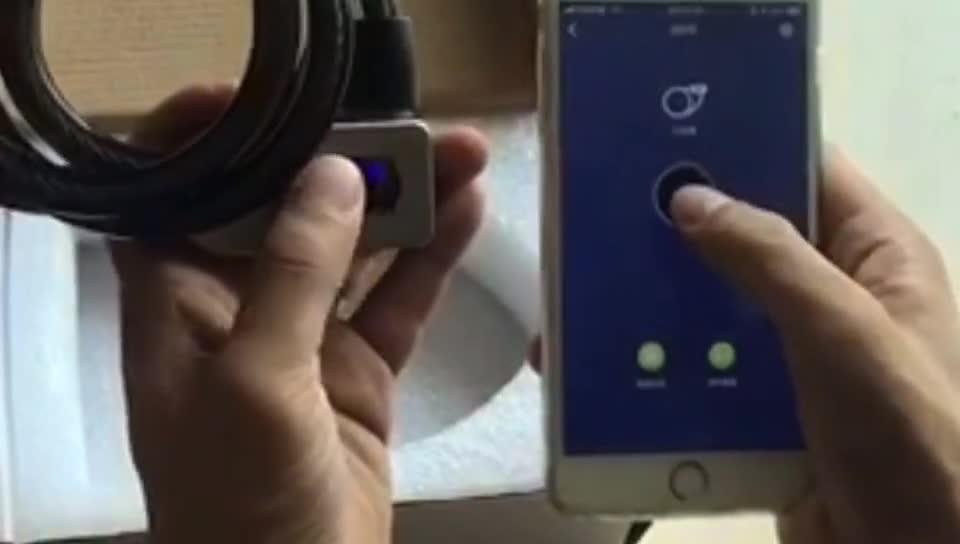 Bike Lock Smart Steel Ring Fingerprint Bt Lock Smart Keyless Chain Lock