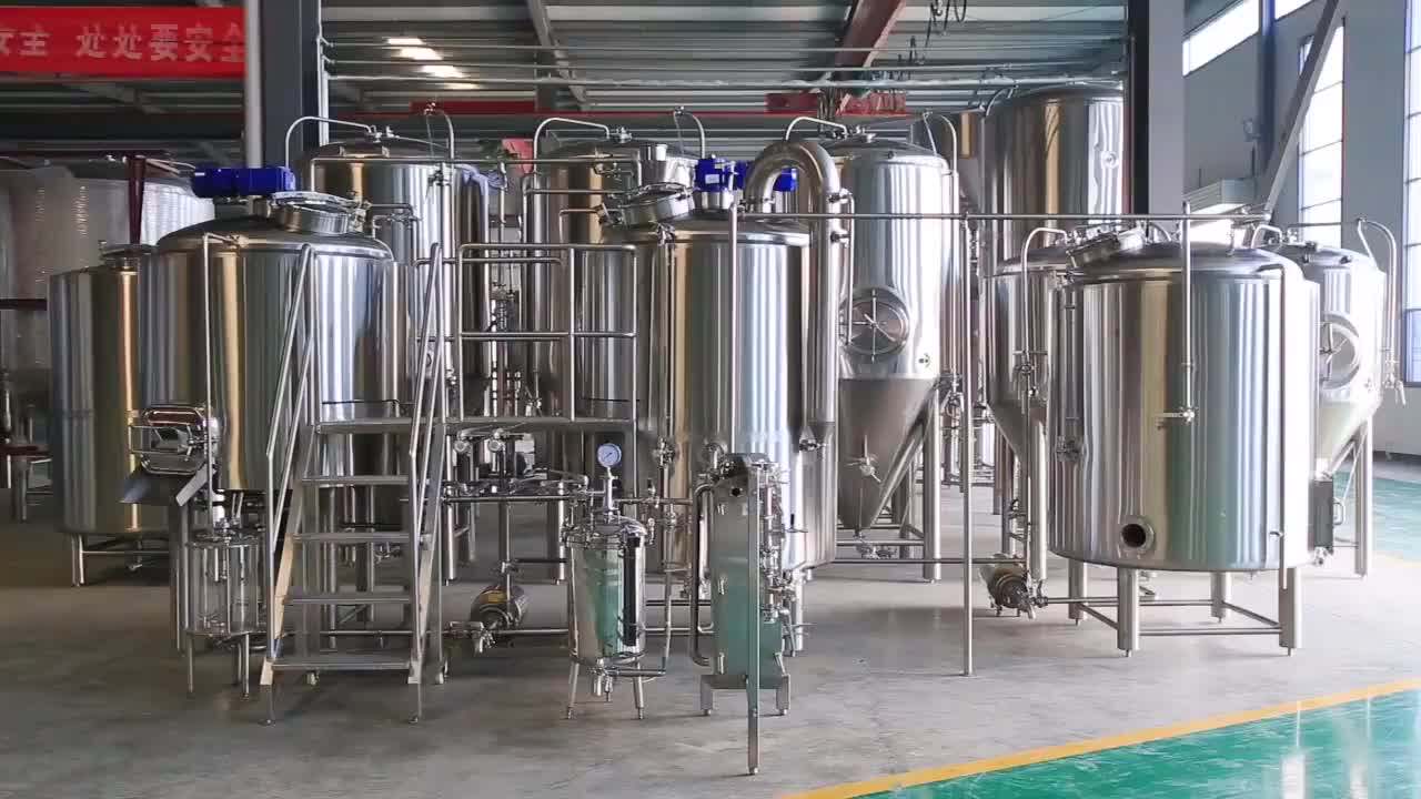 200liters 2hl Stainless Steel Electric Brew Kettle 3vessel Brewhouse Craft Beer Brew System