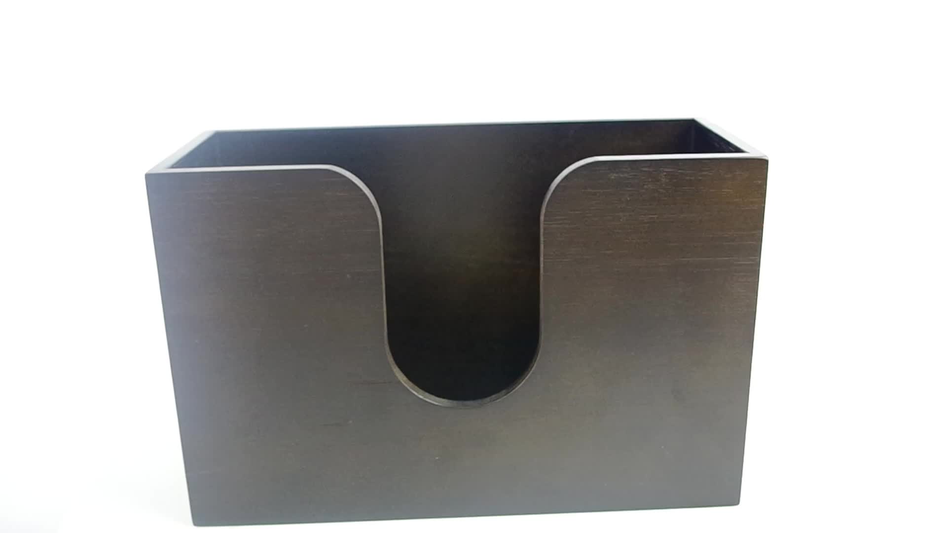 Bamboo Paper Towel Dispenser Wall Mount Or Countertop For