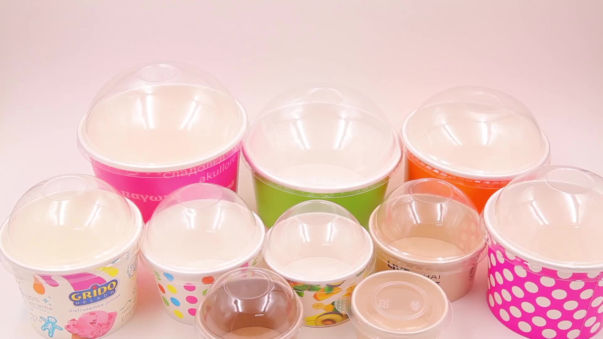 4oz Pe Coated Design Biodegradable Ice Cream Paper Cup With Lids Buy