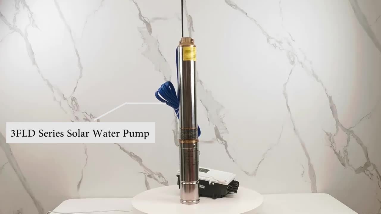 24v 270w Powerful Solar Powered Submersible Water Pumps Head 100m