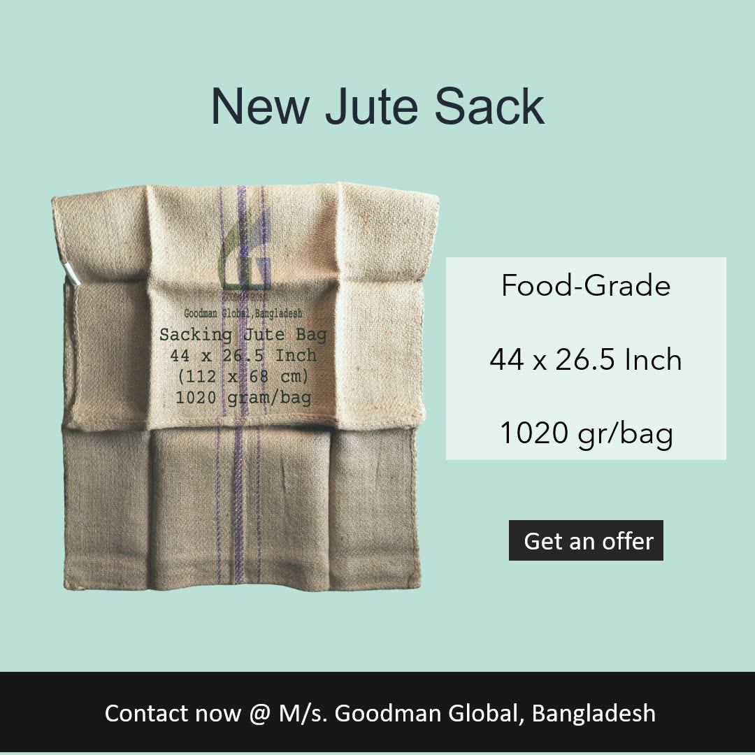 112x68 Cm 1020g New Jute Bag For Cashew Cocoa Coffee Foodgrade Burlap