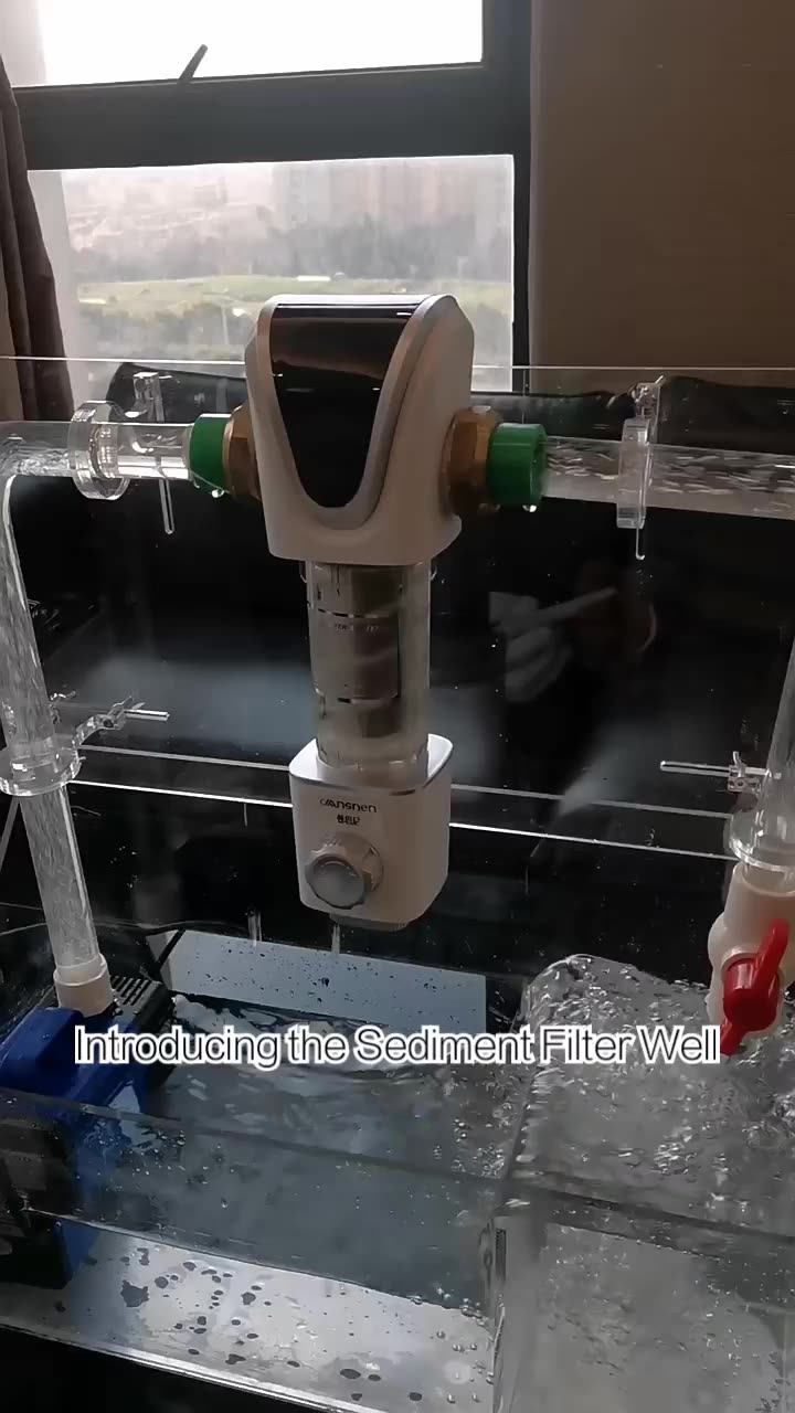 Auto Backwash System Spin Sediment Filter 40 Micron Reusable Flushable Whole House Water