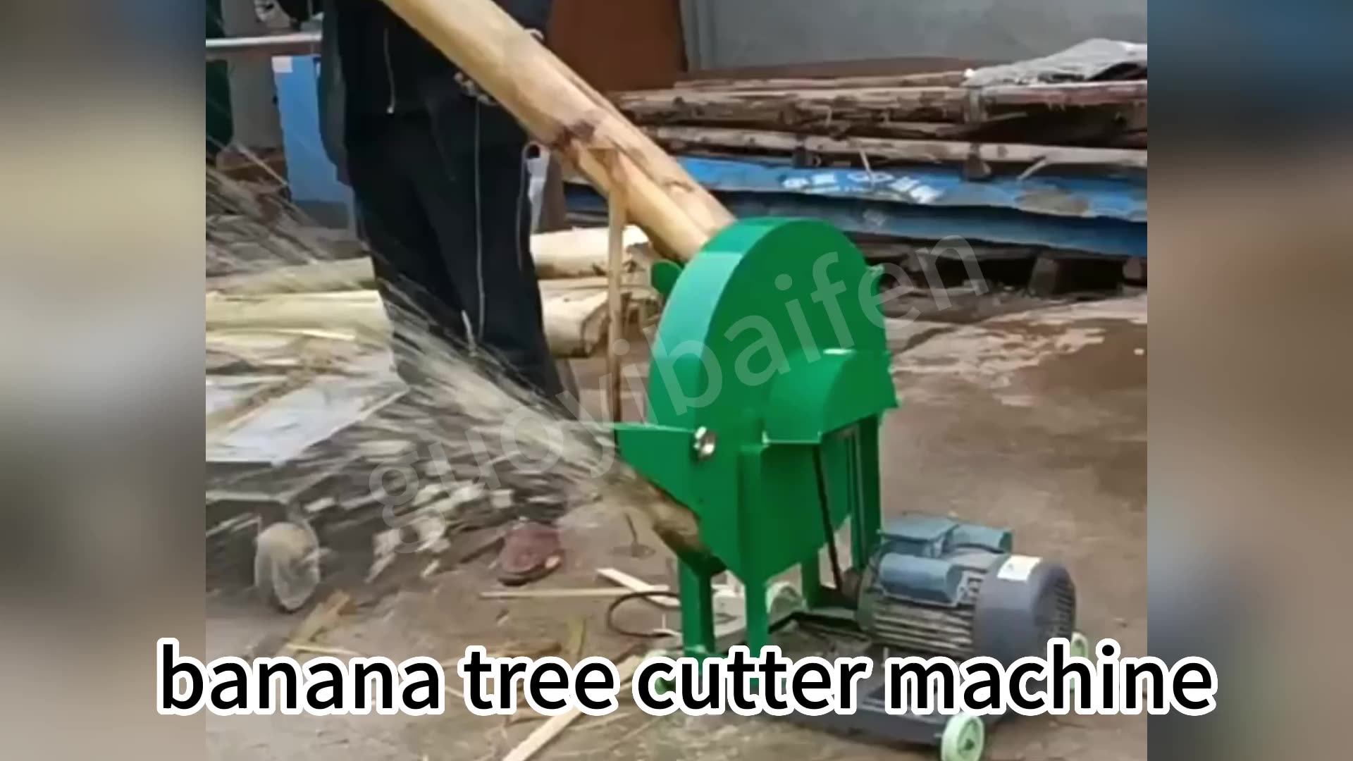 Banana Chips Cutter Machine banana tree pole shredder, branch shredder household small