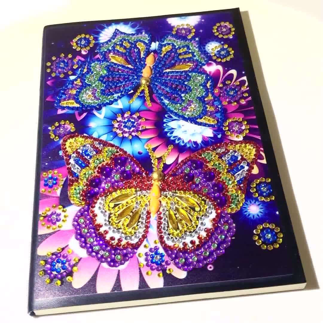 Diy Creative Special Shaped Diamond Painting Notebook Diary Book 64